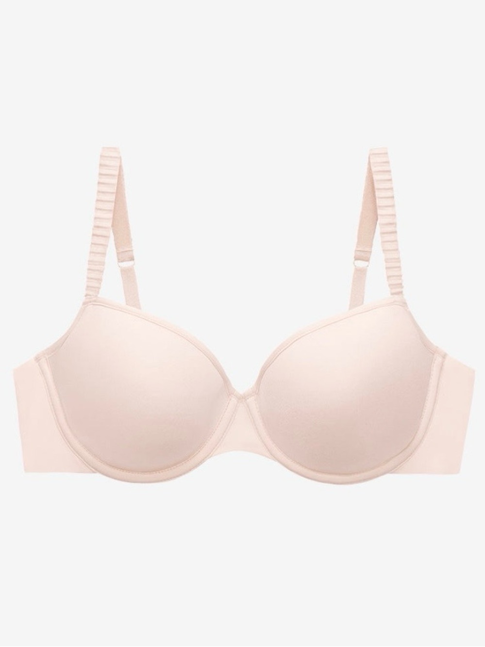ThirdLove 38H Light Pink Full Coverage Underwire Bra Pleated Straps